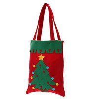 Whitelotous Decorative Christmas Candy Bag Pouch Bags Gift & Treat Bag Holiday Fun Christmas Decor 16.5 x 8.3 Inch (Christmas Tree)