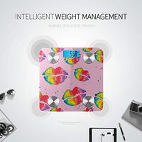 Bluetooth Bathroom Scale Artistic Cartoon Cute Pretty Doodle Bluetooth Weight Scale Body Fat Composition Monitor Analyzer with Smartphone App for Body Management-396 Lbs