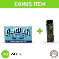 Bugler Rolling Papers sw 115 Leaves unflavored 10 Pack with Free LED Lighter
