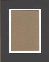 18x24 Black & White Double Picture Mats with White Core Bevel Cut for 13x19 Pictures