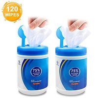 Alcohol Wipes 75% 2 Pack Wet Wipes Alcohol Wipes Personal Cleaning Wipes for Hands Travel Home Computer Phone Barrel