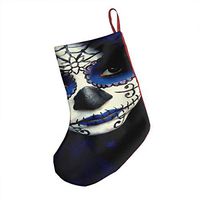 Guy Sugar Skull Makeup Great Xmas Socks Hanging Decoration Candy Bag Party Holiday Christmas Santa Claus Home Decor Gift