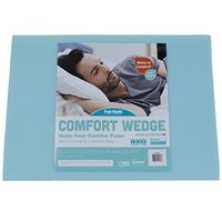 Fairfield Comfort Wedge-Best for Elevated Sleeping, Lounging, Made with Cushion Foam, 28" x 18", Blue