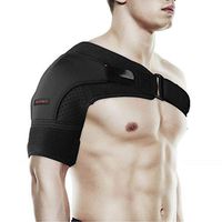 Shoulder Brace by SYOSIN - Rotator Cuff Support for Injury Prevention, Dislocated AC Joint, Labrum Tear, Tendonitis and Fracture - Shoulder Compression Sleeve with Pressure Pad for Men & (Small)
