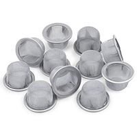 Tianmai 11pcs 0.5Inch Diameter Premium Stainless Steel Mental Screen Filters for Crystal Tobacco Pipe Use