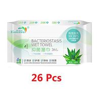 TINSAI 𝐒𝐓𝐄𝐑𝐋𝐈𝐙𝐀𝐓𝐈𝐎𝐍 Health Wet Wipes 26 Tablets, 𝐃𝐈𝐒𝐈𝐍𝐅𝐄𝐂𝐓𝐈𝐎𝐍 Wipes Nursing Wipes Clean and Hygienic for Women Men (Multicolor)