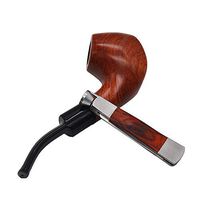 Sikye Tobacco Cleaning Tool,Red Wood + Stainless Steel 3in1 Smoking Pipe Cleaning Reamers Tamper Tool