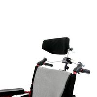 Karman Universal Folding Headrest for Wheelchair, Arctic Silver, Large, Seat Size/Width 20-22 Inch & 7/8 Inch Handle Frame