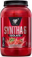 BSN SYNTHA-6 Isolate Protein Powder, Whey Protein Isolate, Milk Protein Isolate, Flavor: Strawberry Milkshake, 24 Servings (Packaging May Vary)