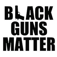KCD Black Guns Matter 2nd Amendment Vinyl Decal Sticker|Walls Cars Trucks Vans Laptops|Black|5.5 in|KCD734B