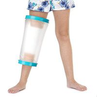 Doact Kids Cast Cover for Shower Bath, Waterproof Knee Cast Protector Keep Leg Cast Bandage Dry, Reusable Watertight Cast Bag for Broken Surgery Knee and Leg Wound Burns