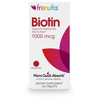 Frunutta Biotin 1000 mcg, Beautiful Hair, Healthy Nails, Under The Tongue Instant Dissolve Tablets, 3 Month Supply, Proudly Made in USA
