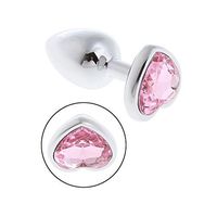 WENWING Metal Crystal Jewelry Heart Shaped Rhinestone Waterproof Stopper Amal Plug Shower Enema Beaded B'ut.t Pùg Pocket Massager Trainer Sxx Toys Trainer for Women Men