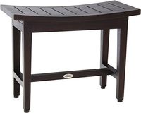 (Fully Assembled) AquaTeak Patented 24" Maluku Lotus Mocha Teak Shower Bench