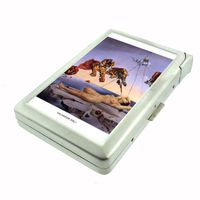 Salvador Dali Nude Dream Tiger Double-Sided Cigarette Case with lighter, ID Holder, and Wallet D-017