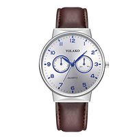 Men's Watches,Fxbar Classic Men Business Wristwatch Quartz Leather Band Analog Wrist Watch Best Gifts for Busband (B)