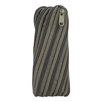 Alomejor Portable Nylon Zipper Bag Emergency Survival Cord Rope Pouch with Nylon Material for Hiking Outdoor Activities(Army Green)