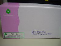 hcg ONE-STEP VISUAL PREGNANCY TEST-COMBO CASSETTE-25TEST/BOX