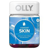 Olly Vibrant Skin Gummy Supplements, Extra Value, 2 Bottles, 50 Count each Bottle