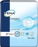 TENA Complete + Care Adult Brief Tab Closure Large Disposable Moderate Absorbency, 69971 - Case of 80