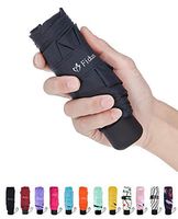 Fidus Mini Compact Sun&Rain Travel Umbrella - Lightweight Portable Umbrella with 96% UV Protection-Classic Black