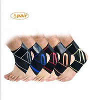 ZPPLD (5 Pair) Ankle Support, Adjustable Ankle Brace Breathable Nylon Material Super Elastic, Perfect for Sports, Protects Against Chronic Ankle Strain,S