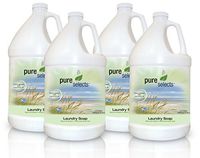 Pure Selects Liquid Laundry Soap - 4 Pack • NATURAL • HYPOALLERGENIC • Four - 1 Gallon Jugs does up to 1024 loads • Safe for Sensitive Skin • HE works in all machines