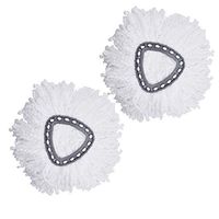 Yushulin 2 Packs Replacement Mop Head Microfiber Mop Head Refills Mop Head Refill
