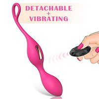 Kegel Balls Exerciser Weights, Allovers Detachable Remote Ben Wa Ball with 5 Vibration Modes for Bladder Control & Pelvic Floor Exercises