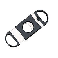 Cigar Cutter Stainless Steel Black Cigar Clipper, Guillotine Double Blade, Black