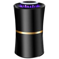 Mosquito Lamp, Mosquito Killer Lamp LED Lights Plug-in Suction Type Bass Operation Indoor, 2 Colours GAOFENG (Color : Black, Size : 15.5x15.5x29.5cm)