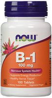 NOW  Vitamin B-1 (thiamine) 100mg, 100  Tablets (Pack of 4)