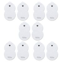 Discount TENS, Omron Compatible TENS Electrodes, 10 (5 Pair) Premium Omron Compatible Replacement Pads for TENS Units.