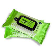 Dreambly Laundry Sheet, Organic, 6 in 1 Detergent, Whitener, Stain Remover, Brightener, Fabric Softener, Anti-Static, 80 Sheets (2 Packs)