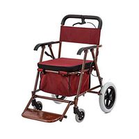 Frjjthchy Practical Rolling Walker Folding Wheel Walker with Seat and Wheels