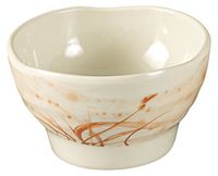 Yanco OR-3704 Orchis Rice Bowl, 8 oz Capacity, 2.5" Height, 4.25" Diameter, Melamine, Gold Color, Pack of 72