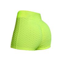 Meikosks Women's Running Yoga Short Abdomen Control Training Pants Tights High Waist Leggings Green