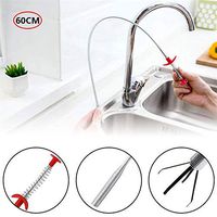 Yoruii Drain Clog Remover Tool,multifunctional cleaning claw for drains,spring pipe dredging tool for Kitchen Bathroom Tub 1 Pack
