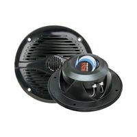 Pair Boss Mr60b Black 6.5" 200w 2 Way Marine Audio Speakers 200 Watt 6 1/2"