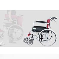 OCYE Lightweight Transport Wheelchair/Folding Medical Transport Chair/Luxury Travel Wheelchair, Easy Transfer, 21" Rear Wheel, Pedal Black