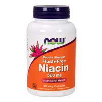 Flush Free Niacin, 500 mg, 90 Vcaps by Now Foods (Pack of 3)