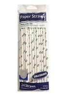 Perfect Stix NCAA Straws- Georgia 24ct NCAA Disposable Paper Straws, Georgia Bulldogs (Pack of 24)