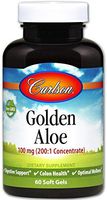 Carlson - Golden Aloe, 100 mg (200:1 Concentrate), Digestive Support & Colon Health, Optimal Wellness, 60 Soft gels