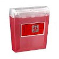 5 Quart Midsize Wall Safe Sharps Container RED