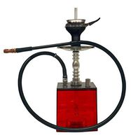 BOOSEY Premium Hookah Set with Modern Acrylic Cube Design | LED with Remote | Nargile, Nargila, Shisha