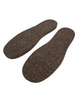 Cleverbrand Felt Insoles - Adult Style 1327, Gray, 6