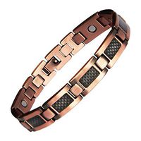 Mens Copper Magnetic Therapy Link Bracelet Pain Relief for Arthritis and Carpal Tunnel Fashion Jewelry for Men (style1)