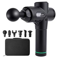 Massage Gun, Professional Deep Tissue Massager for Muscle Tension Relief with 20 Variable Speeds & 6 Replaceable Massage Heads, Used to Massage Different Parts of The Body - Black