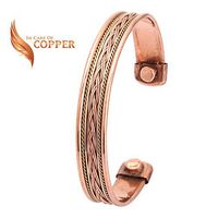 Copper Therapy Elegant Stunning Copper Magnetic Bracelet Copper Bangle for Arthritis Magnetic Bracelet Therapy