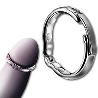 Runyu Adjustable Bands Lock Pénǐss Rings Delay Éĵáçulation Silicone Adult Másságèr for Men (size26-29mm)